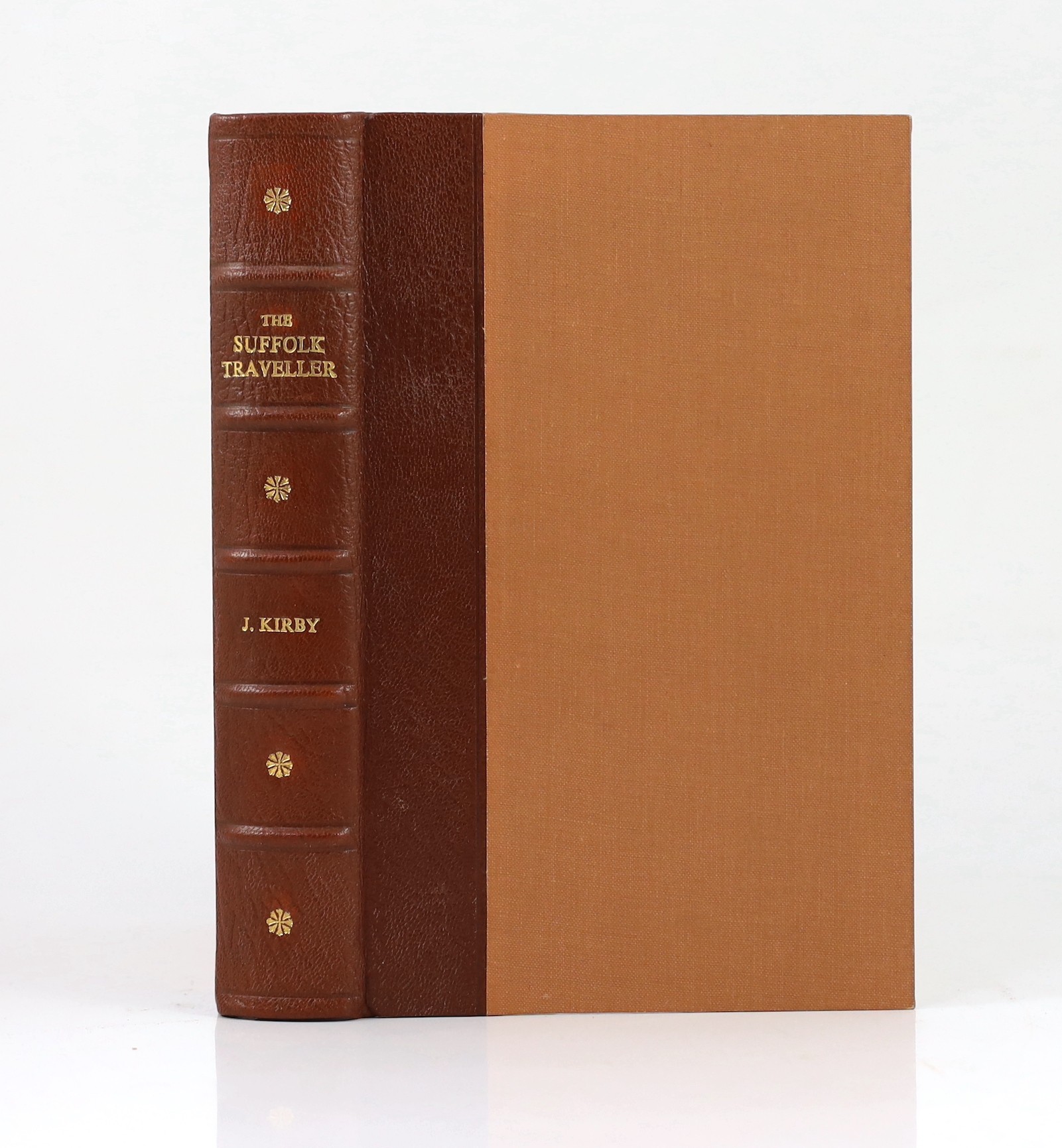 SUFFOLK: Kirby, John - The Suffolk Traveller ... To which is added an Appendix ... forming a complete topographical and statistical description ... folded map; rebound morocco-backed cloth, gilt-lettered panelled spine a